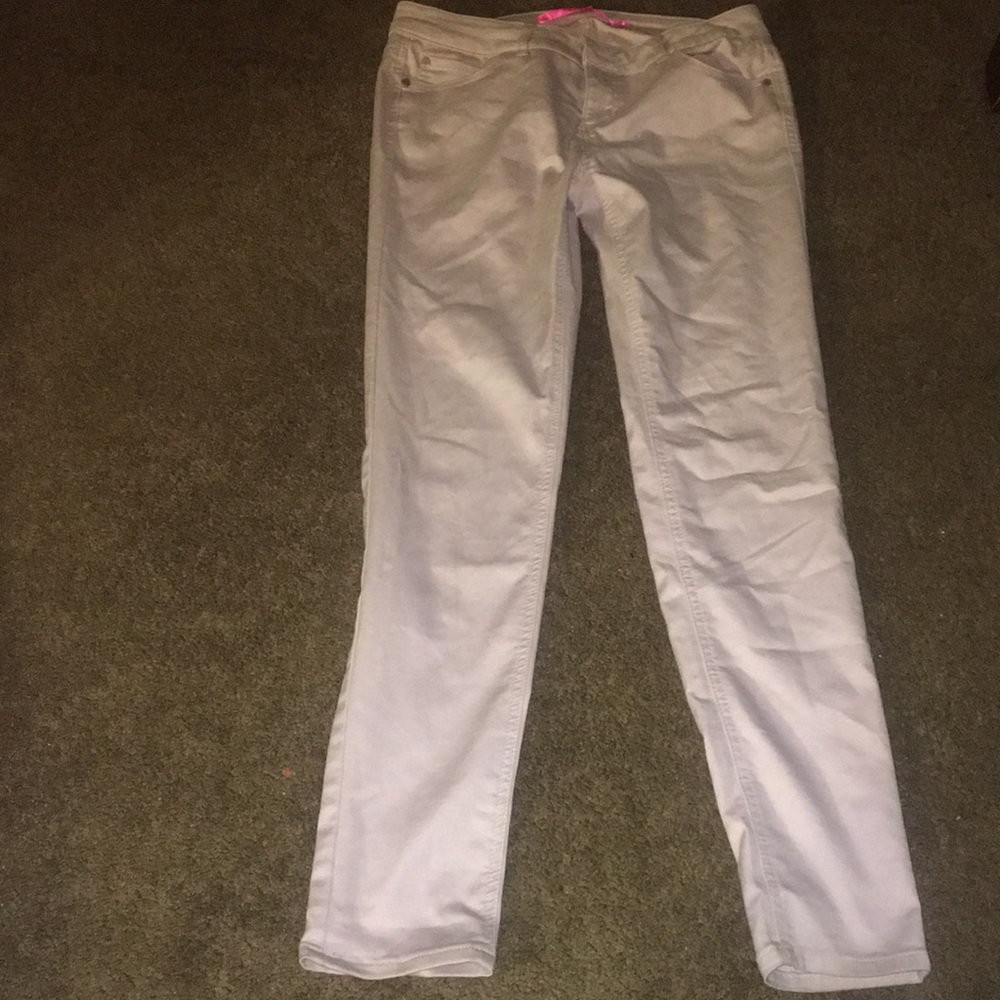 Lilac skinny jeans